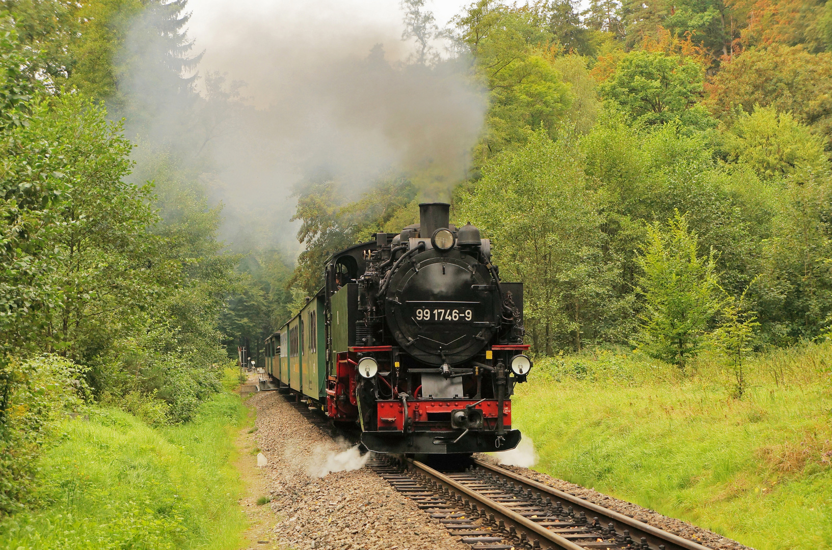 Spätsommerübergangindenherbststimmung