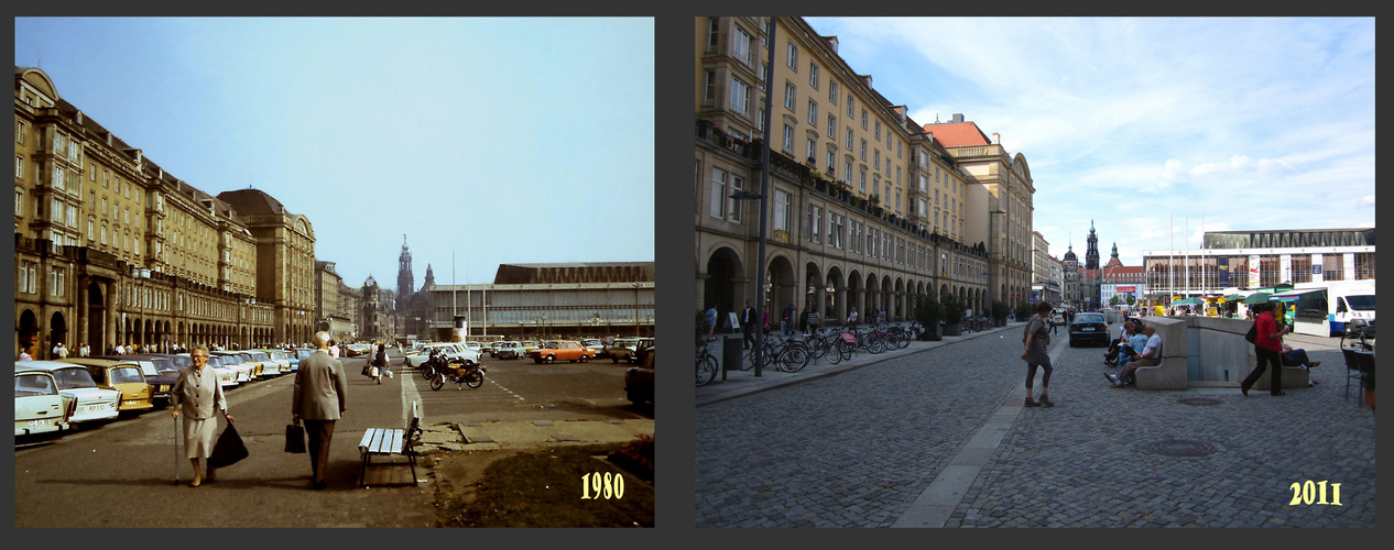 Spagat von 30 Jahren - Altmarkt Dresden