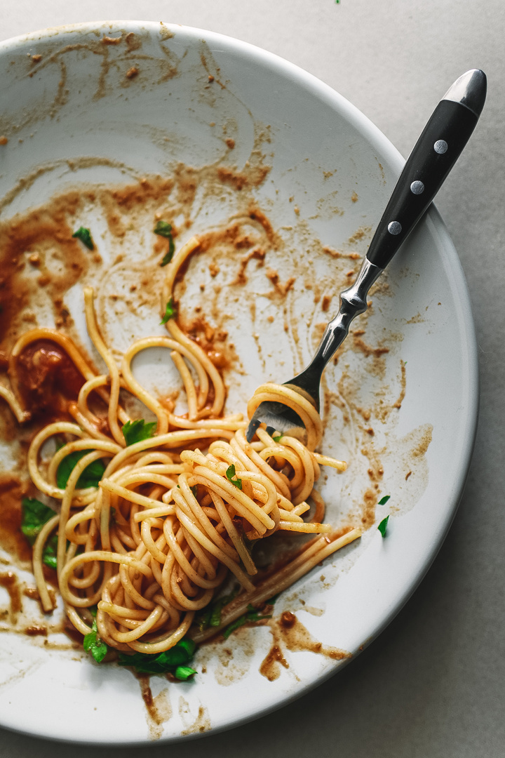 Spagetthi mit Tomatensauce