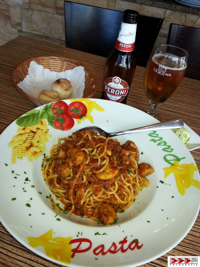 Spaghetti Bolognese con Funghi