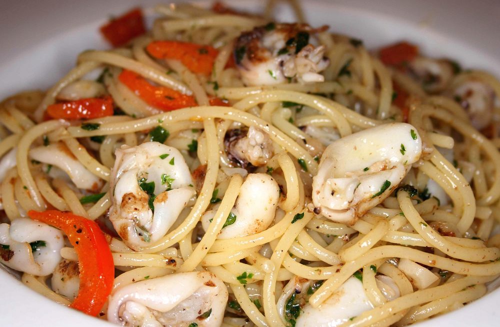 Spaghetti con le Seppie Foto & Bild stillleben, foodfotografie, fische & meeresfrüchte Bilder