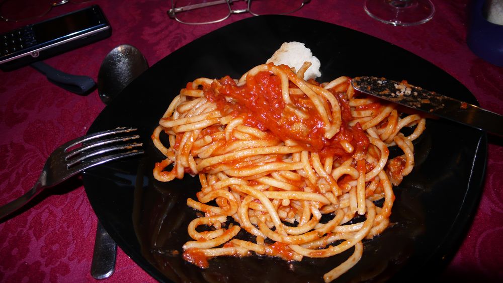 Spaghetti nach der Wanderung