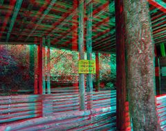 Spalten auf eigene Gefahr (3D-Anaglyphe)