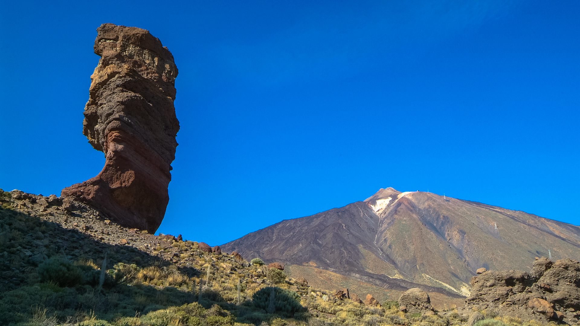 Spanien 2006: Teneriffa, Pico del Teide mit Roque Cinchado