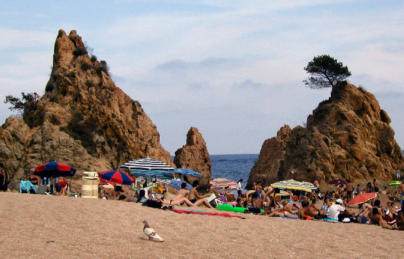 Spanien, Tossa de Mar (am Strand)