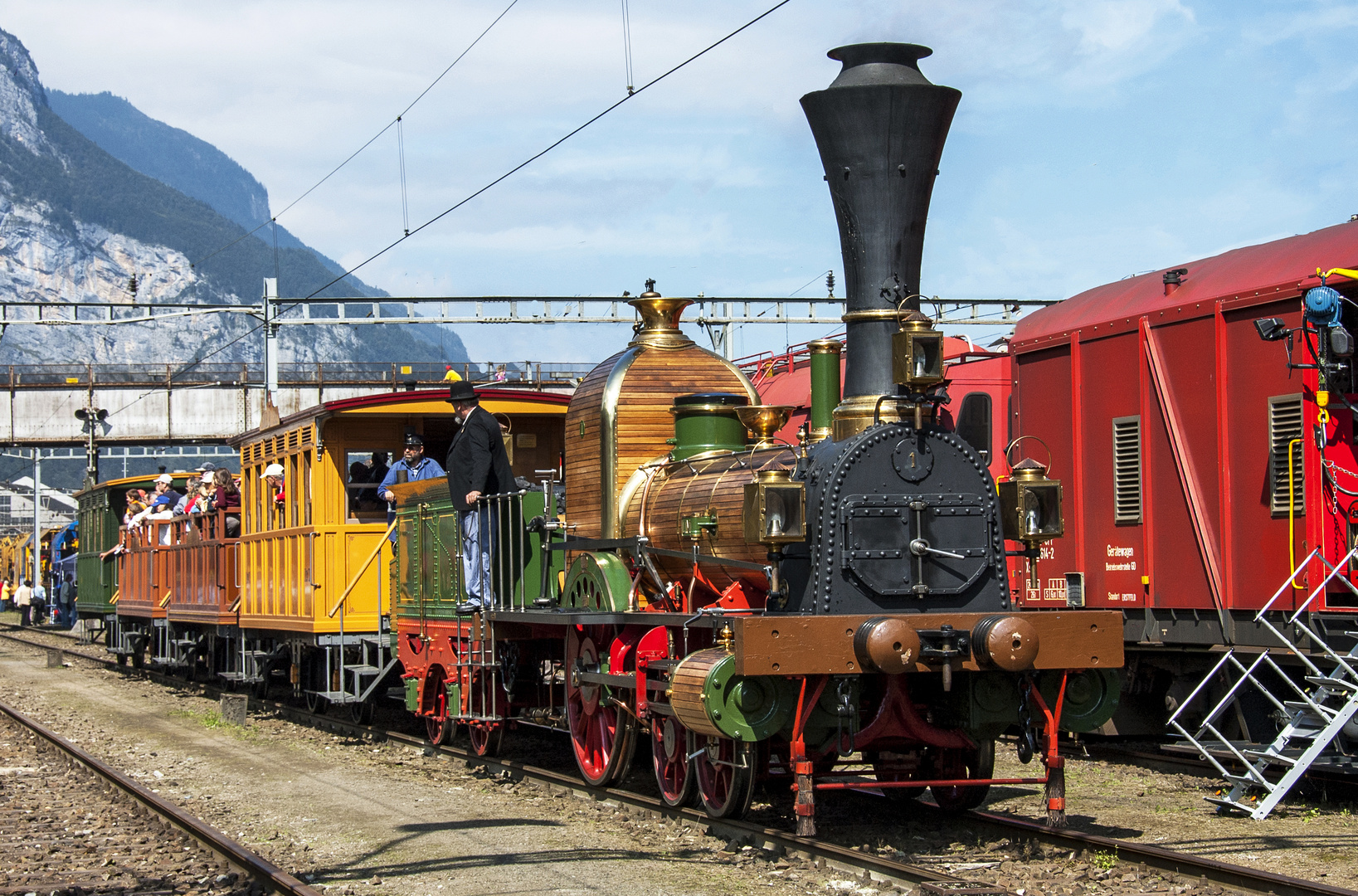 Spanisch- Brötlibahn Feier 125 Jahre Gotthardbahn