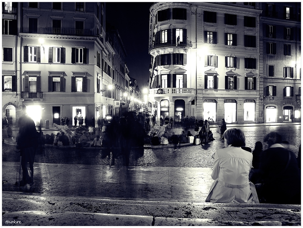 Spanische Treppe am Abend - Rom II