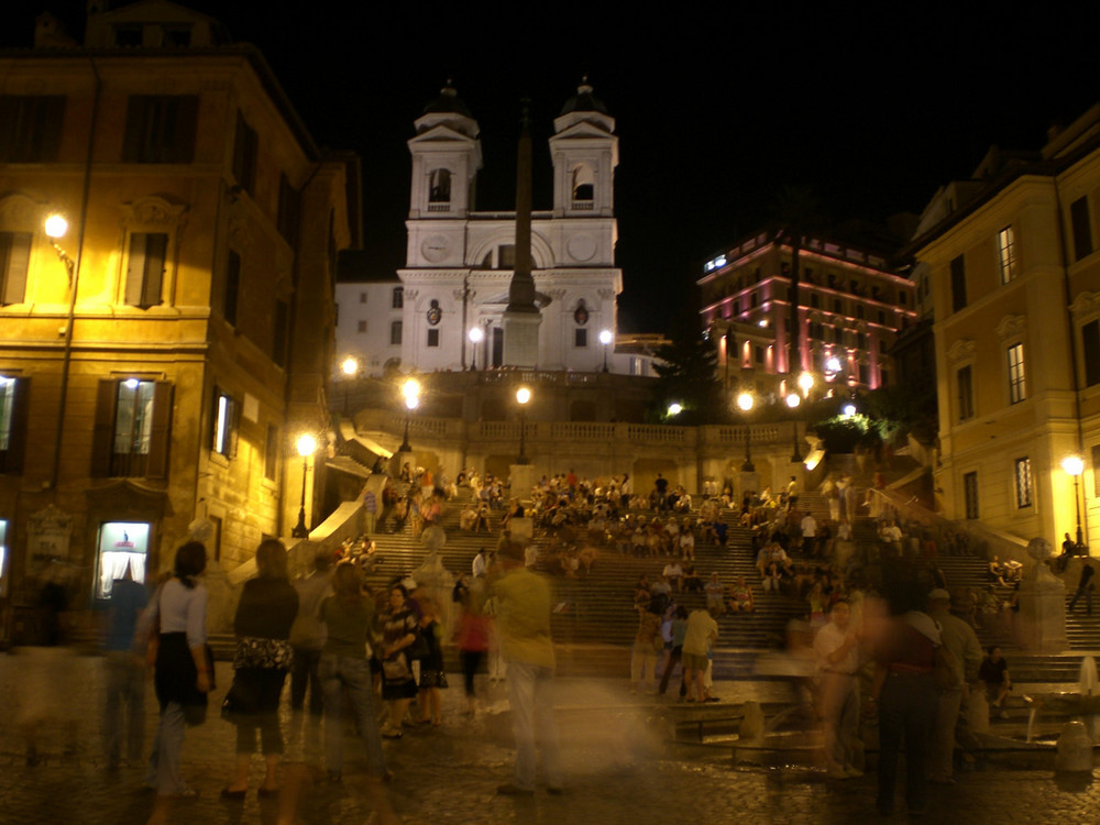 Spanische Treppe bei Nacht