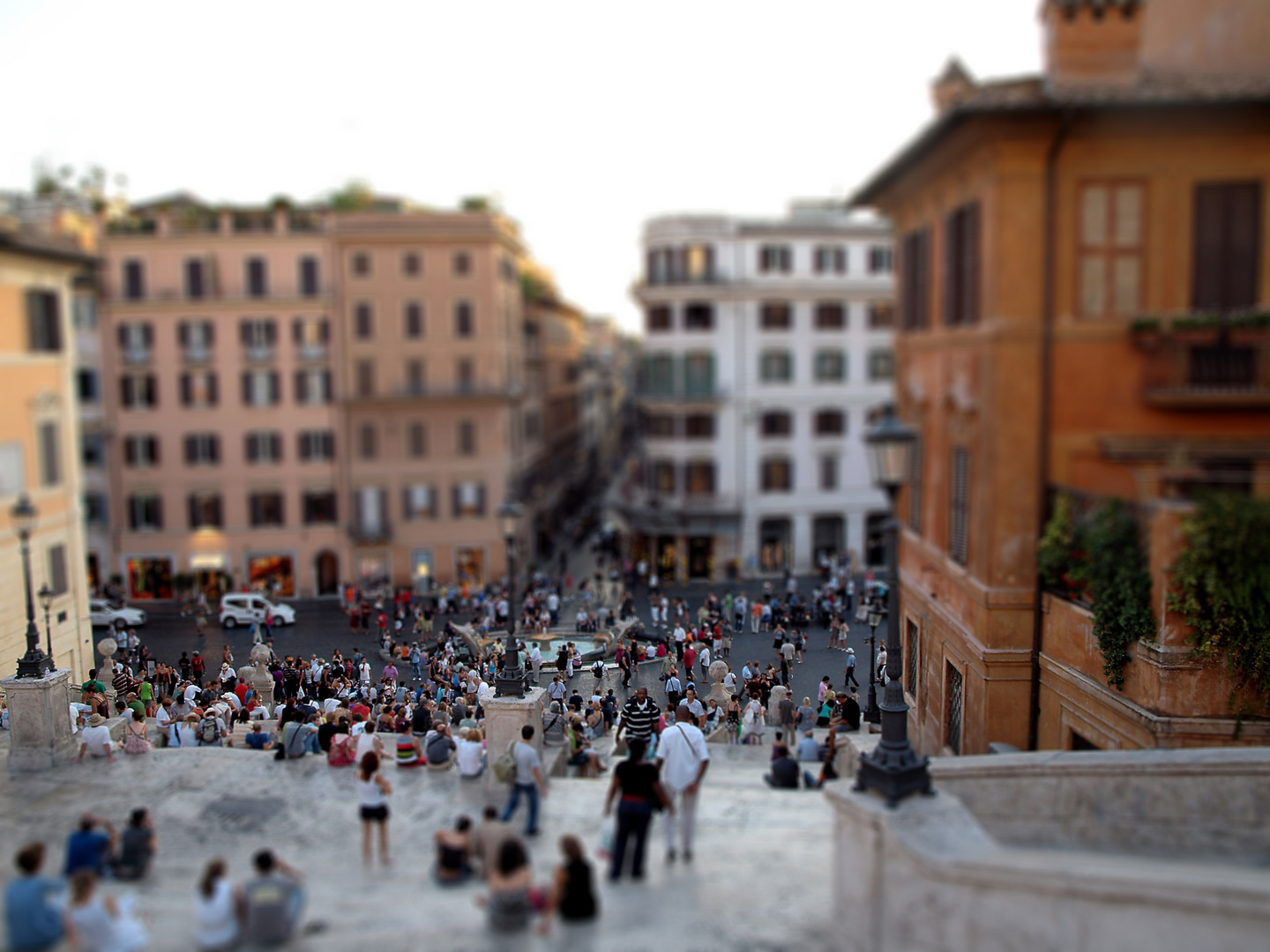 Spanische Treppe in Rom (Tilt & Shift)