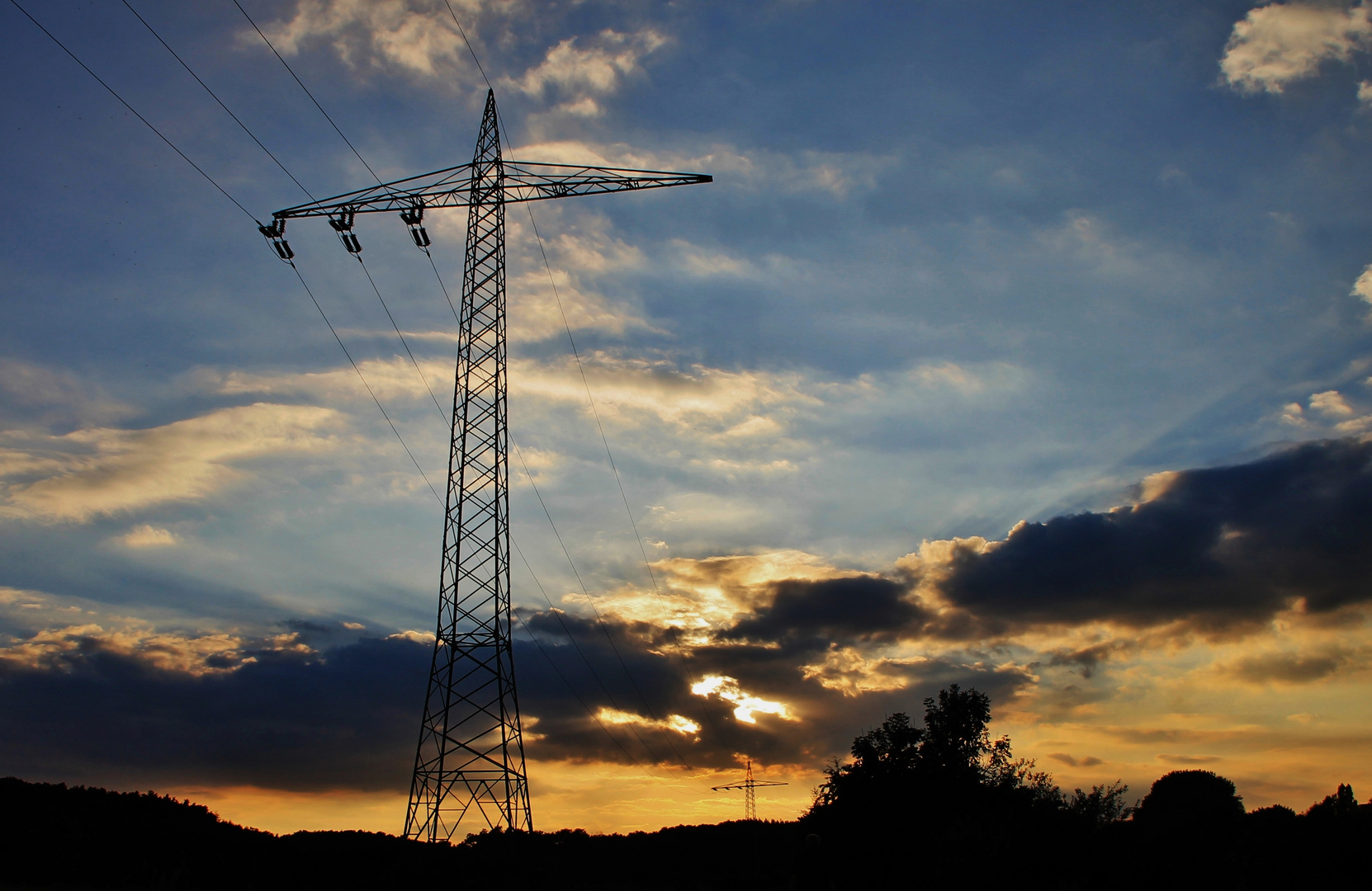 spannender Himmel im Herbst