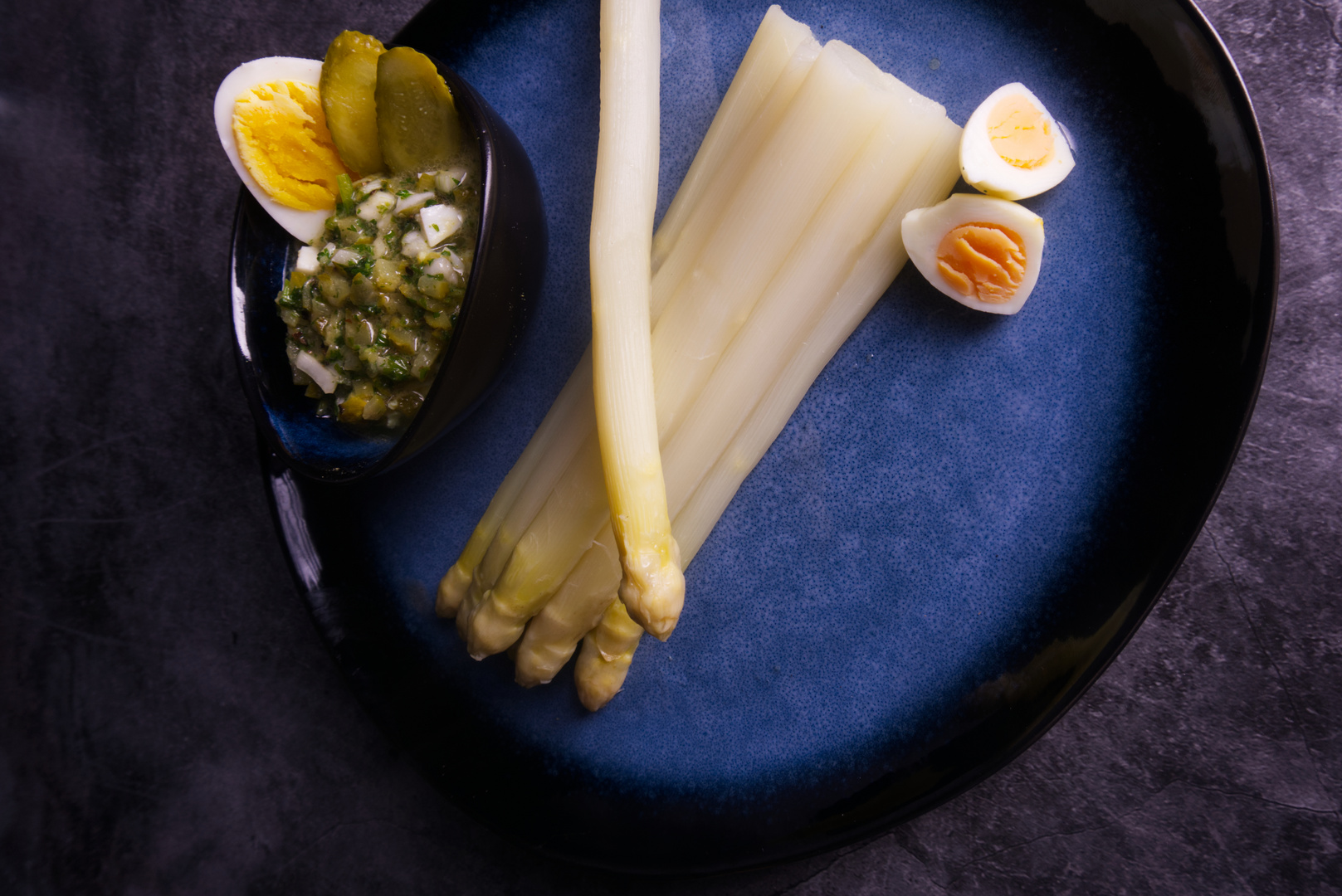 Spargel mit Vinaigrette