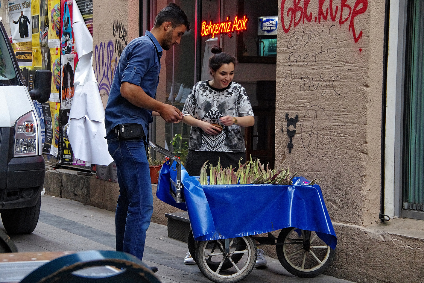 Spargelzeit in Beyoglu