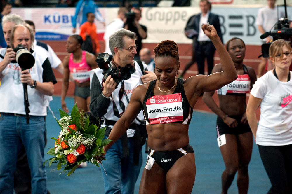 Sparkassen Cup 2010 60m-Hürden, L. Jones-Ferrette (6,97 Sek.)