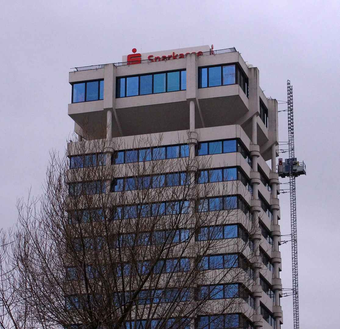 Sparkassenturm-Eingang für Nebeneinsteiger