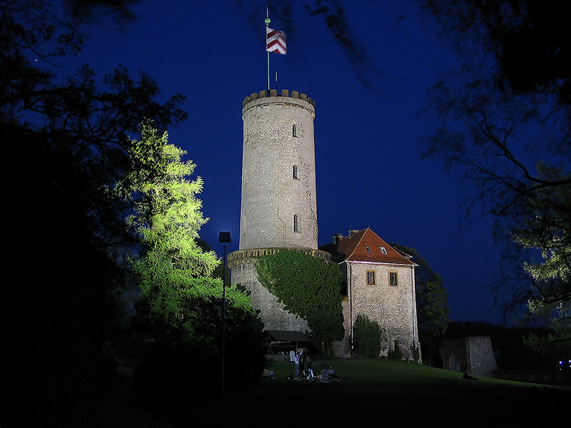 Sparrenburg in blau