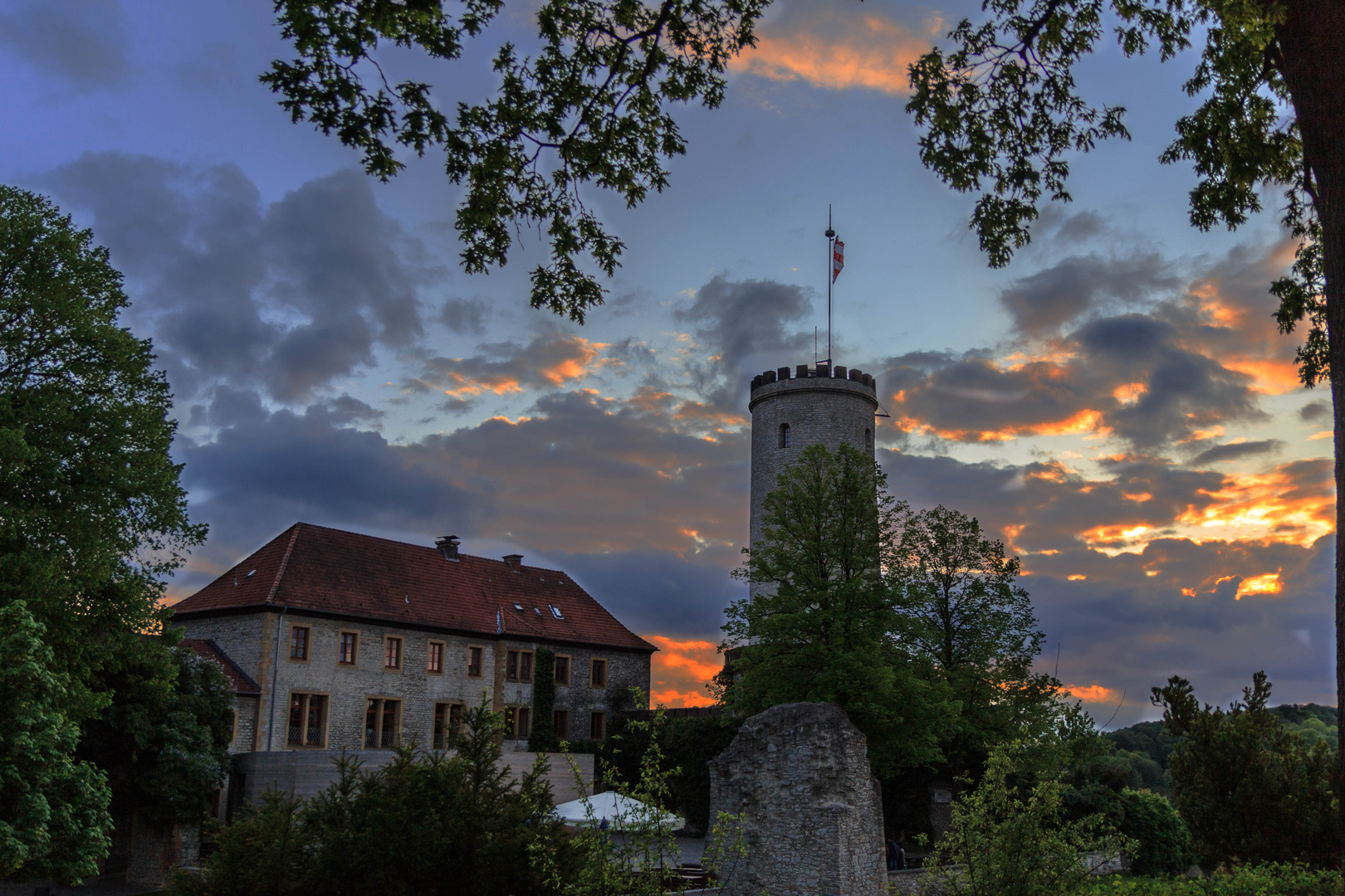 Sparrenburg mit Anbau luminanzmaske