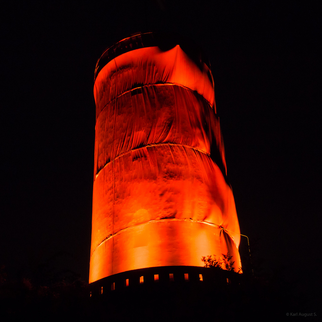 Sparrenburg verhüllt bei Nacht