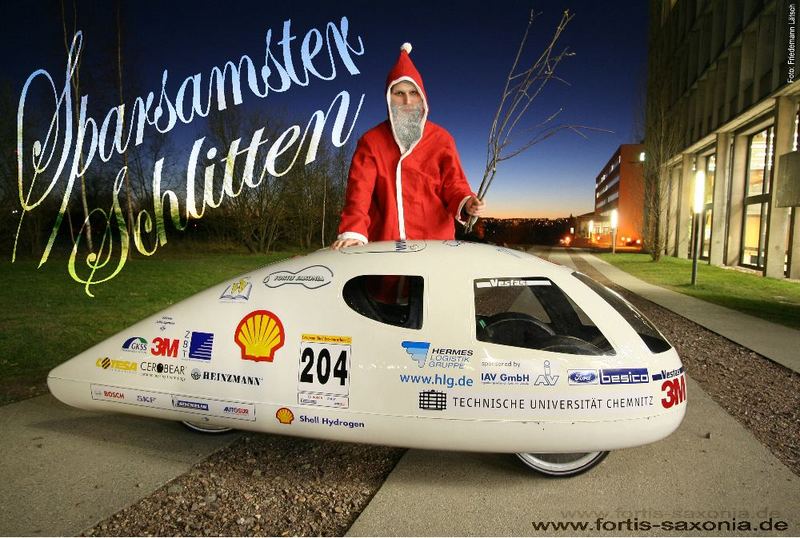 Sparsamster Weihnachtsschlitten