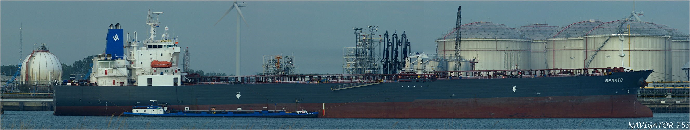 SPARTO / Crude Oil Tanker /4. Petroleumhafen / Europoort / Rotterdam / Bitte scrollen!