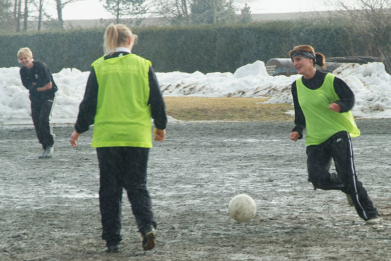 spaß beim damenfußball