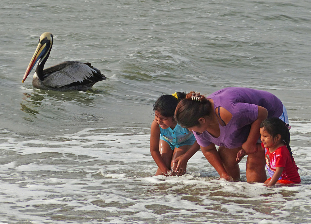 Spass im kalten Wasser