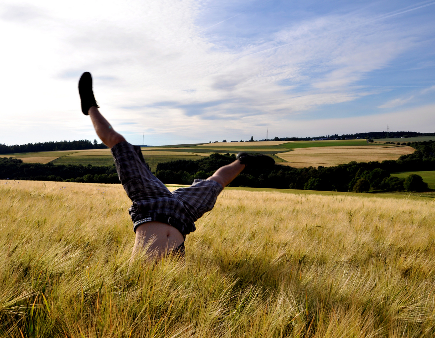 Spaß im Kornfeld