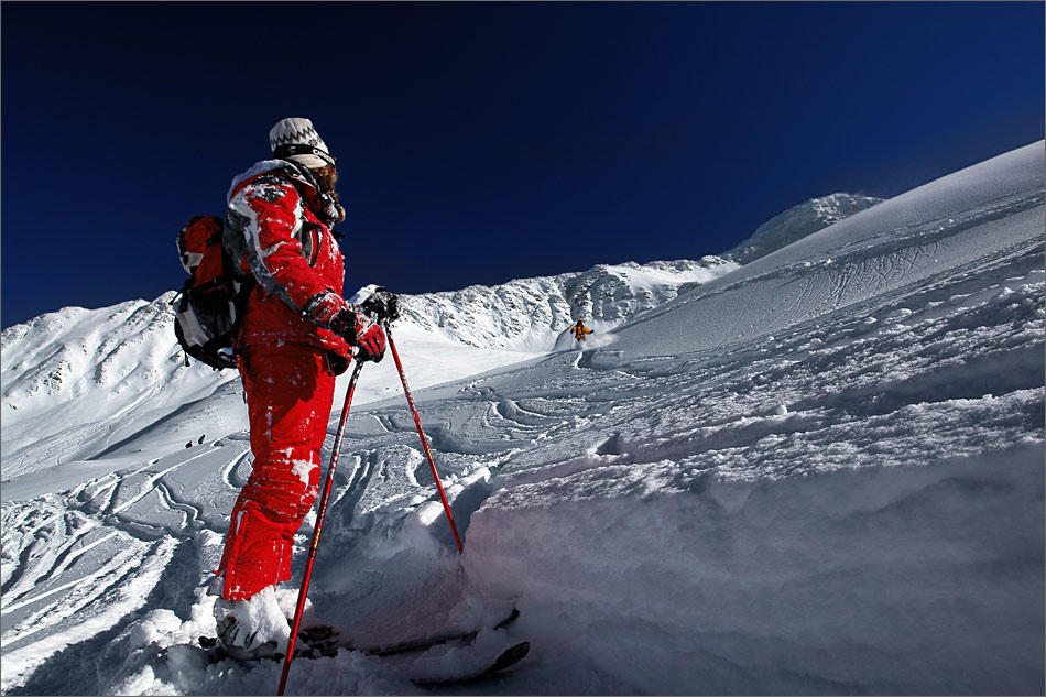 Spaß im Pulverschnee