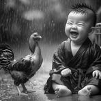 Spaß im Regen