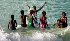 Spass in Nass, Grand Anse Beach