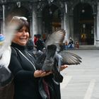 Spaßfaktorgarantie: Tauben auf dem Marcusplatz/Venedig