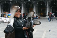 Spaßfaktorgarantie: Tauben auf dem Marcusplatz/Venedig