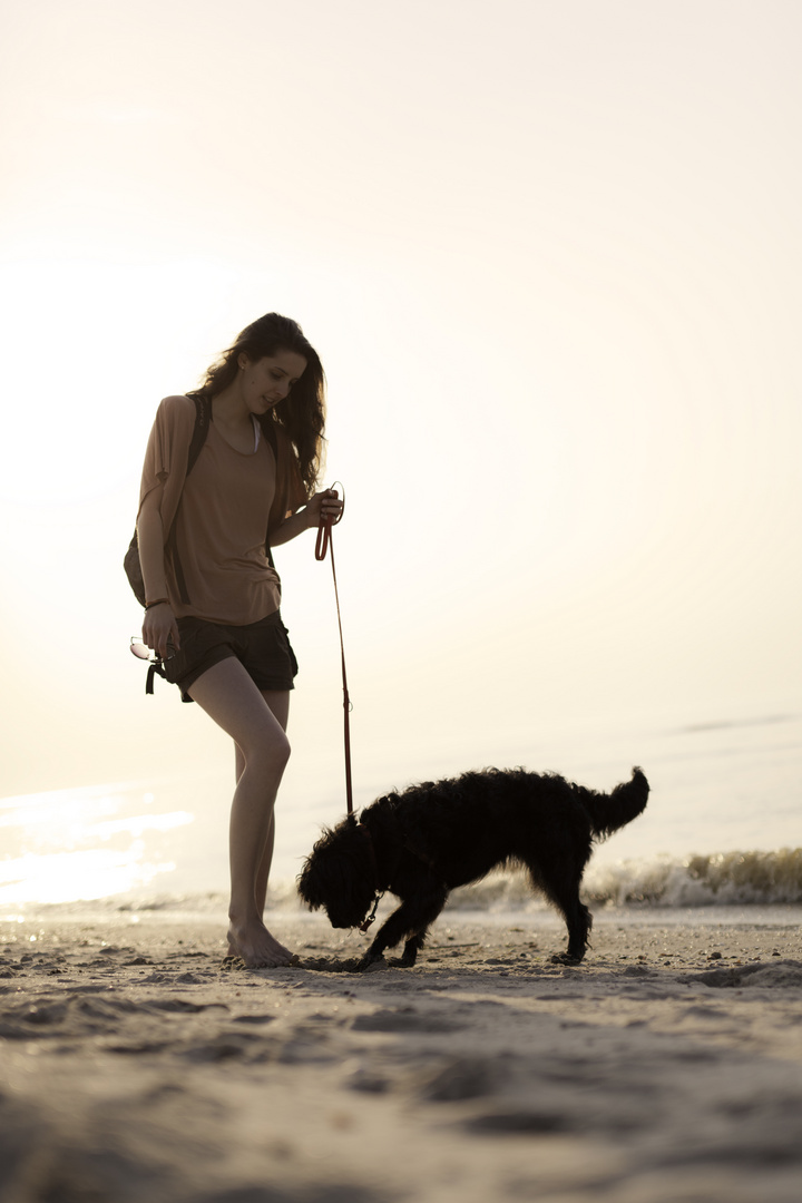 Spazieren am Strand