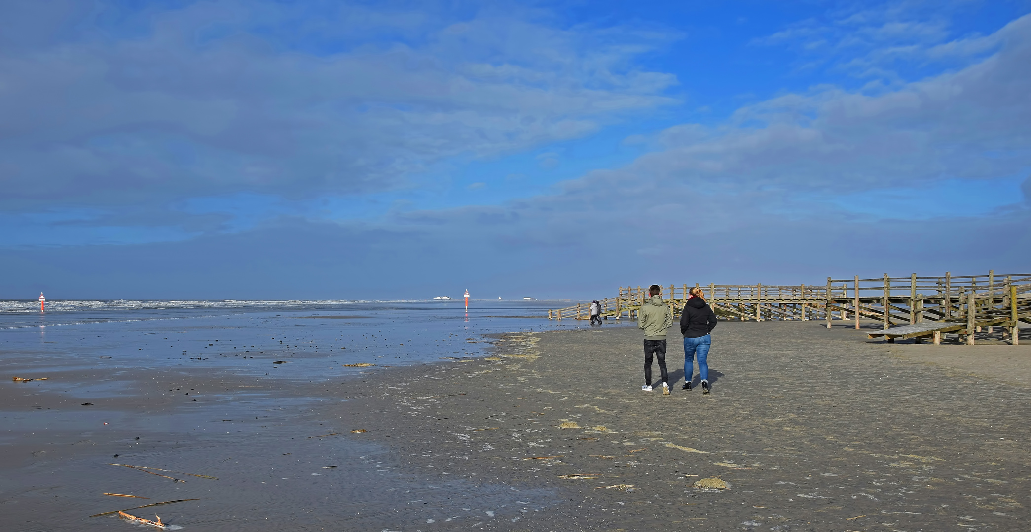 Spazieren am Strand von St. Peter Ording