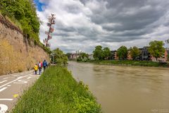 Spazieren beim Berblinger Turm