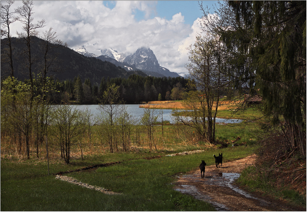 Spaziergänger am Geroldsee