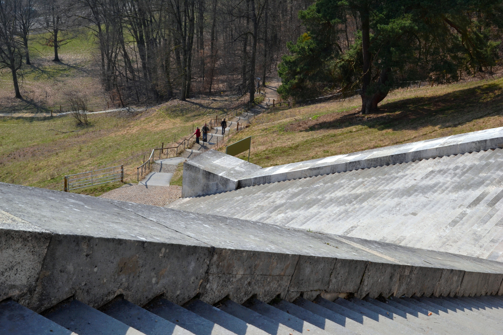 Spaziergänger an der Walhalla