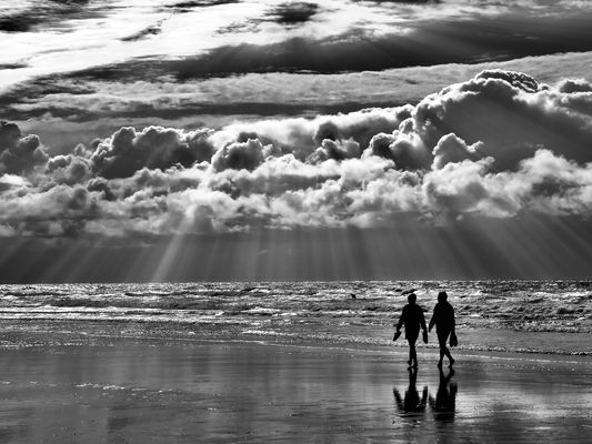 Spaziergang am Abend.