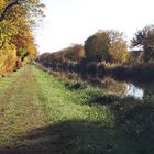 Spaziergang am Hüninger Kanal in Kembs.