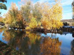 Spaziergang am Hüninger Kanal in Kembs.