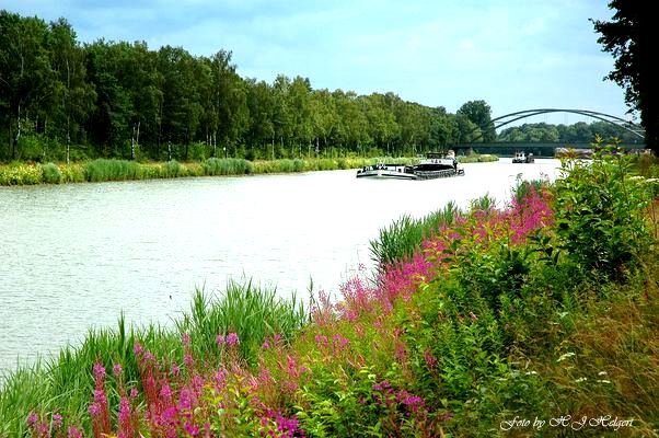 Spaziergang am Kanal bei Bramsche / Osnabrück