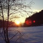 Spaziergang am Regener Stausee im Winter 2