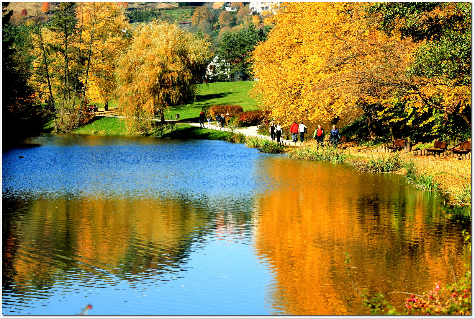 spaziergang am see