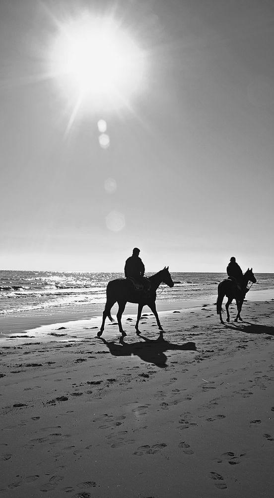 Spaziergang am Strand von Green Air 