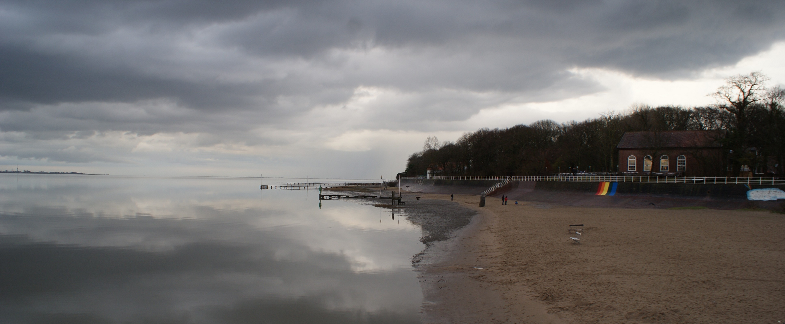 Spaziergang am Strand.