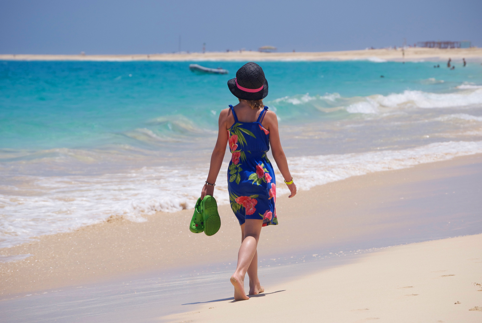 Spaziergang am Strand. Cabo Verde, 2011