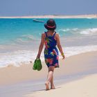 Spaziergang am Strand. Cabo Verde, 2011