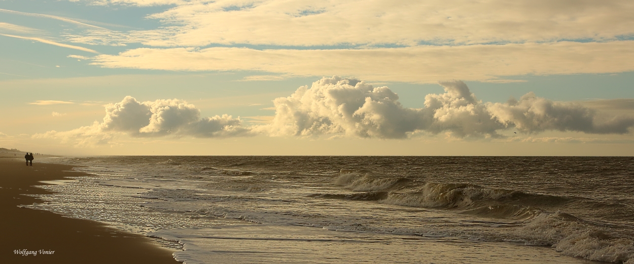 Spaziergang am Strand von Westerland auf Sylt