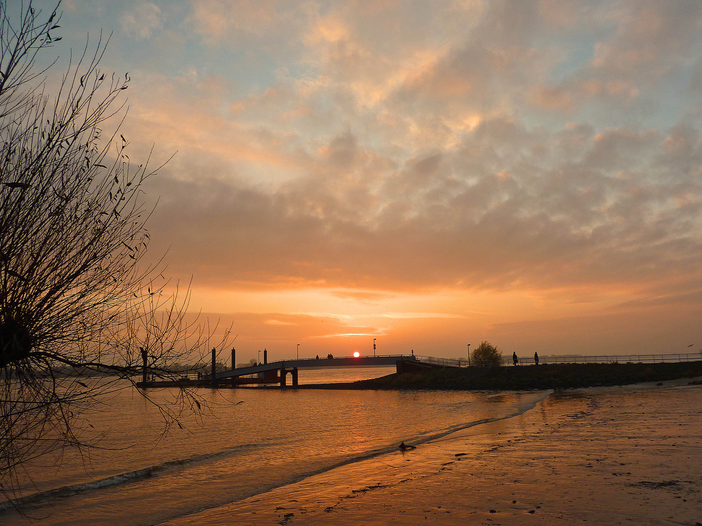 Spaziergang an der Elbe Hamburg-Rissen