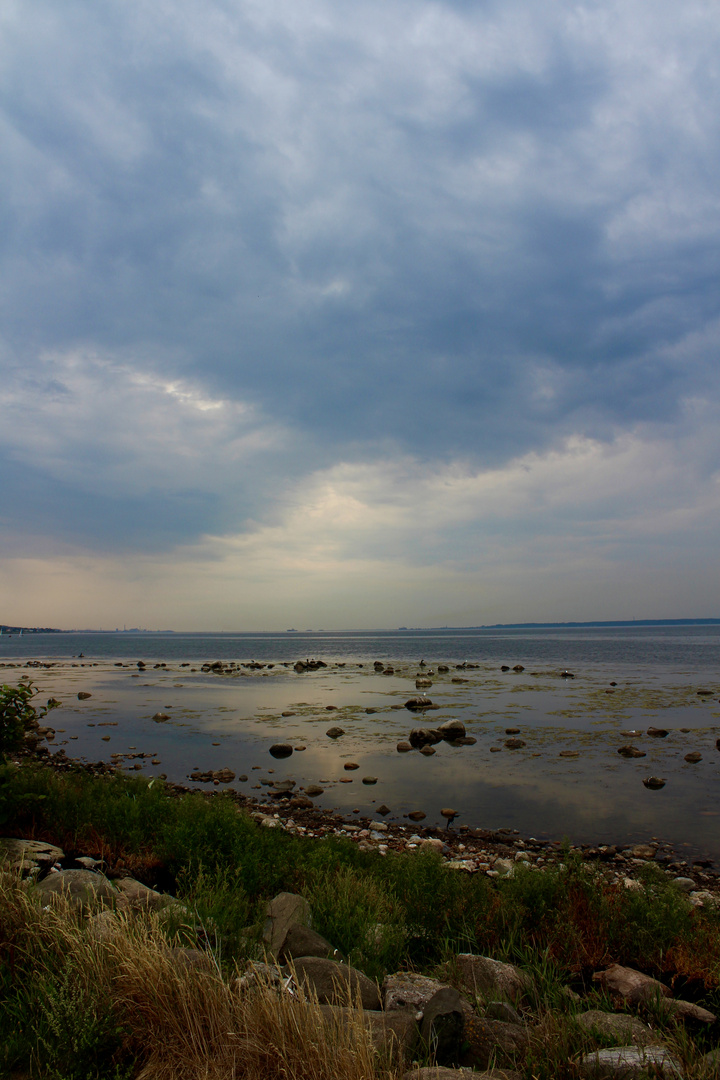 Spaziergang an der Küste von Schweden 