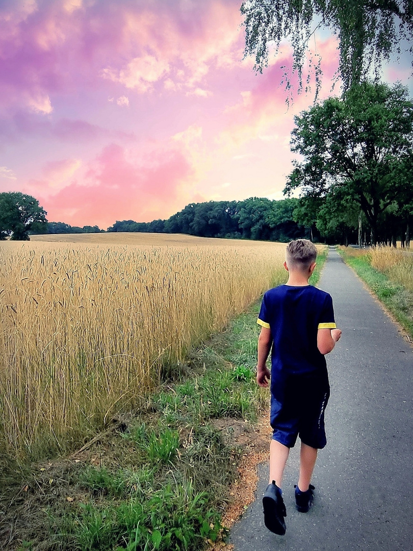 Spaziergang an der Lüneburger Heide